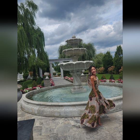 Anthropologie Sika Beeko One Shoulder Maxi Dress - Picture 7 of 8